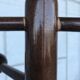 Wooden 60/70s standing coat holder