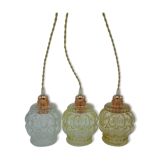 Set of 3 vintage hanging lamps