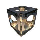 Goffredo Reggiani - Cube lamp - tafellamp - verchroomd staal - 1970's