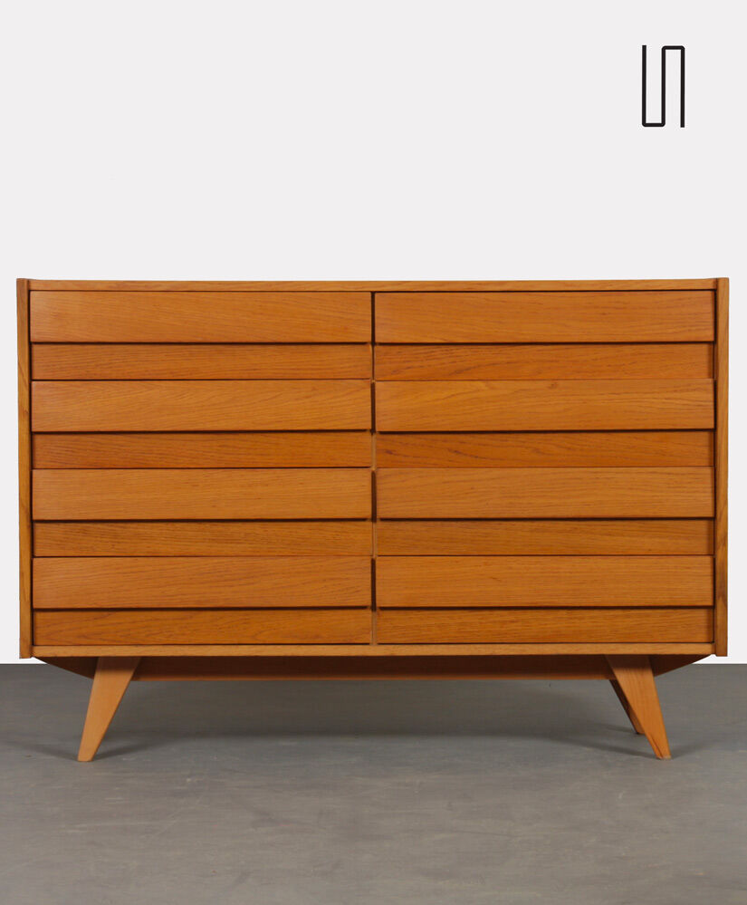 Commode en bois par Jiri Jiroutek, modèle U-453, vers 1960