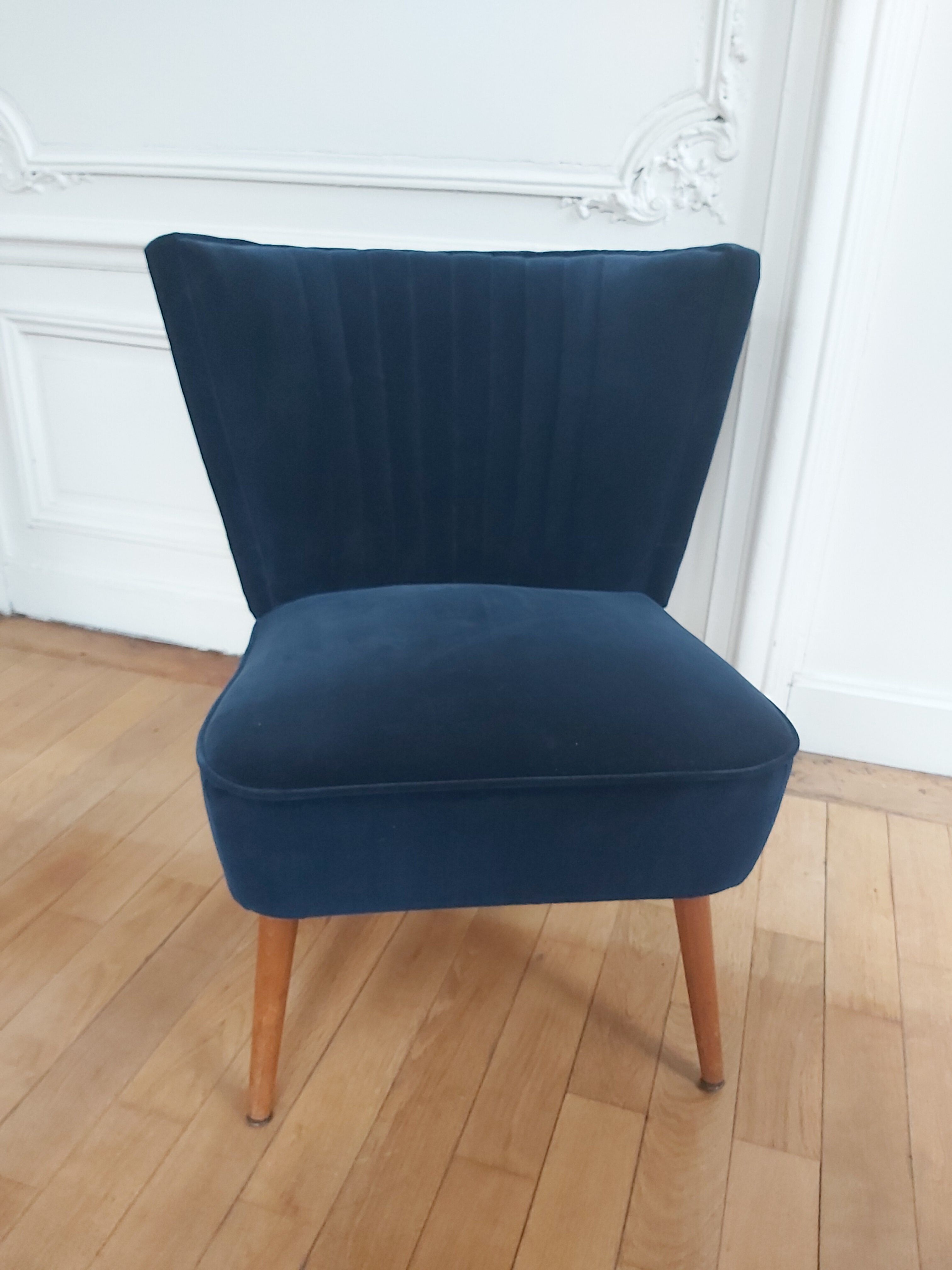 Restored 60s cocktail armchair