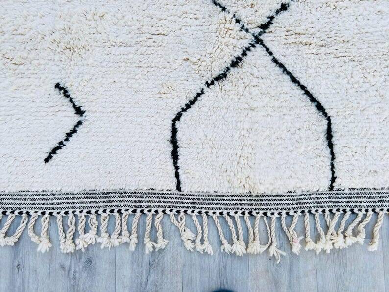 Moroccan rug, handmade Beni Ourain rug, 150/250cm