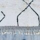 Moroccan rug, handmade Beni Ourain rug, 150/250cm