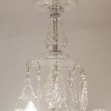 Bohemian Cut Lead Crystal Chandelier, 1930s