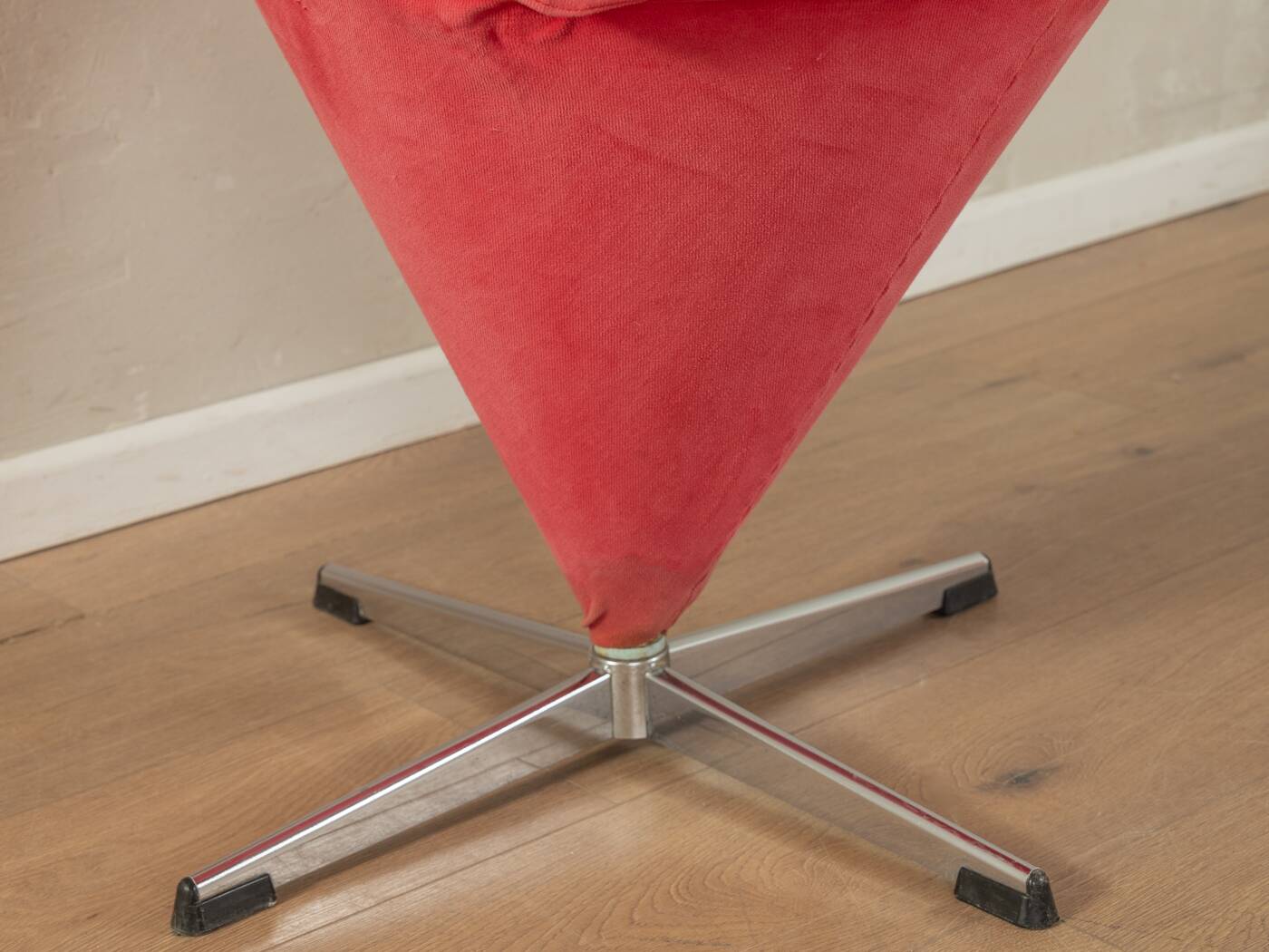 Cone chairs by Verner Panton for Gebrüder Nehl, original pink and orange upholstery, set of 2
