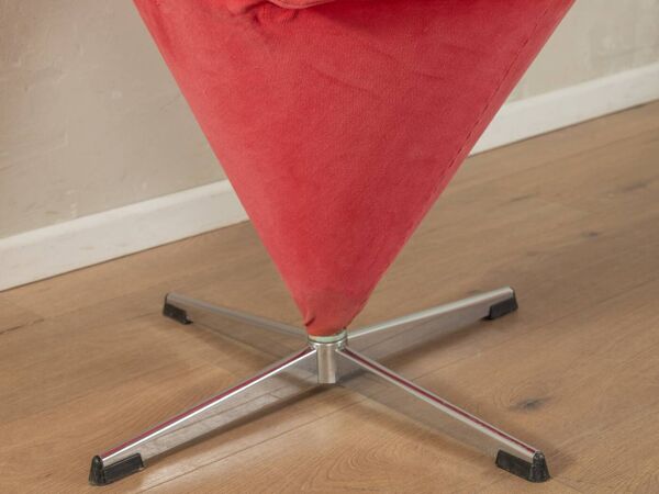 Chaises Cone de Verner Panton pour Gebrüder Nehl, revêtement rose et orange d'origine, lot de 2