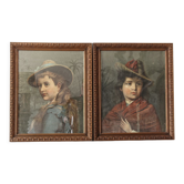 Pair of framed chromolithographs