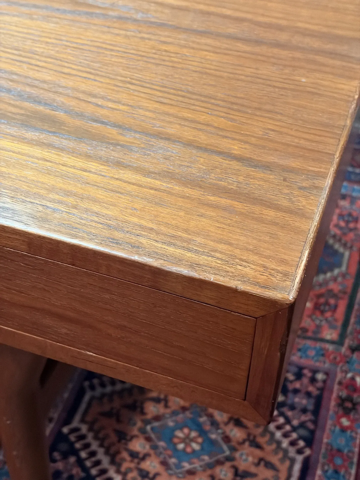 Teak desk design by Nanna Ditzel and Ed Soren Willadsen, 1955.