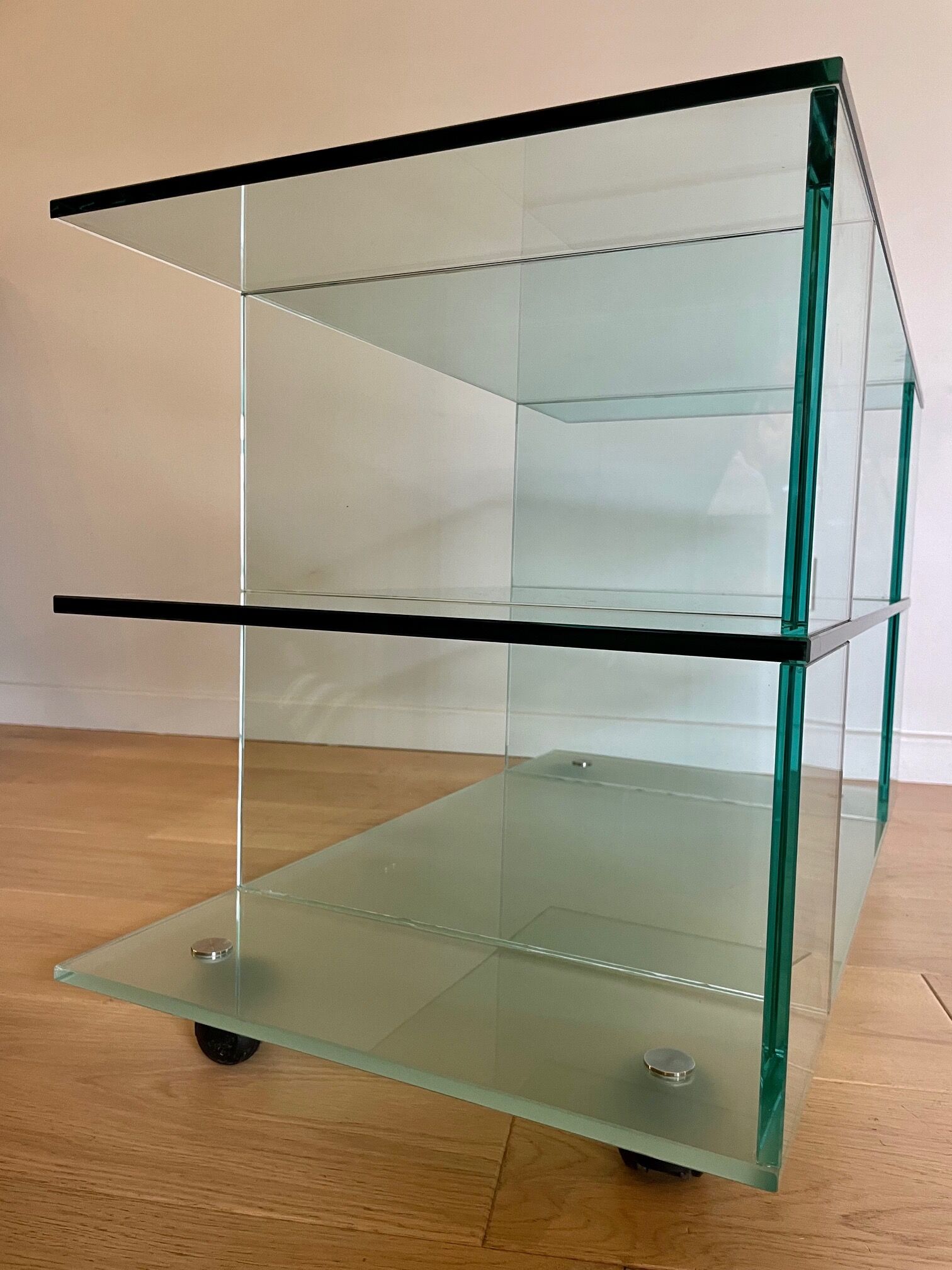 Glass TV stand