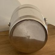 Pair of luc Lanel Christofle Gallia silver metal ice buckets 1940