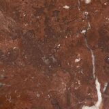 Antique bedside table in wood and marble