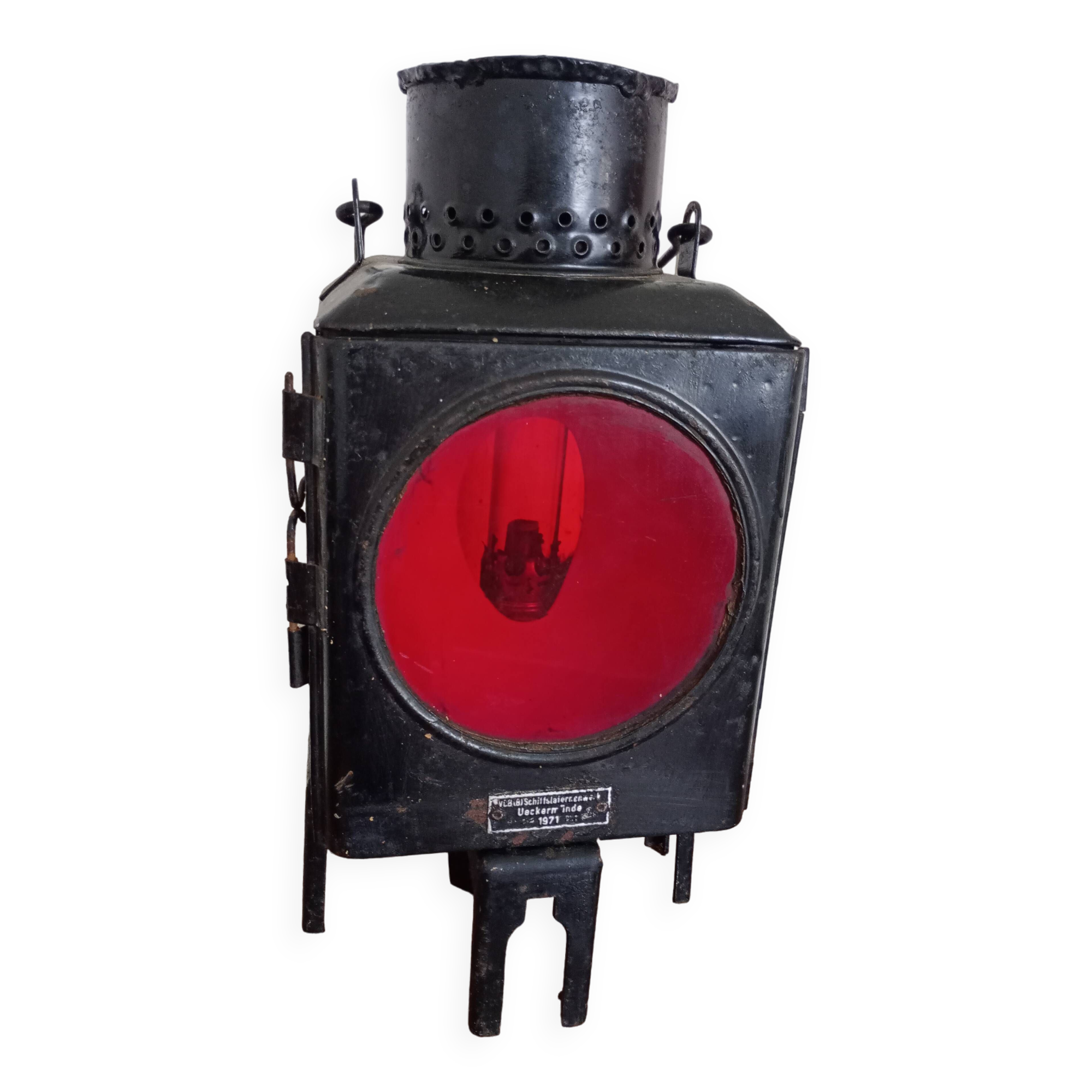 Ancienne lanterne SNCF allemande.