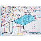 Colorful Berber carpet 242x144cm
