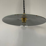 Old enameled metal lampshade