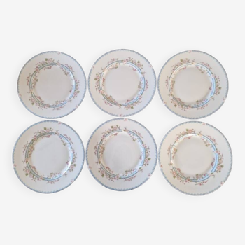 Manufacture of Coalport, England - April model - Series of 6 flat plates - Porcelain