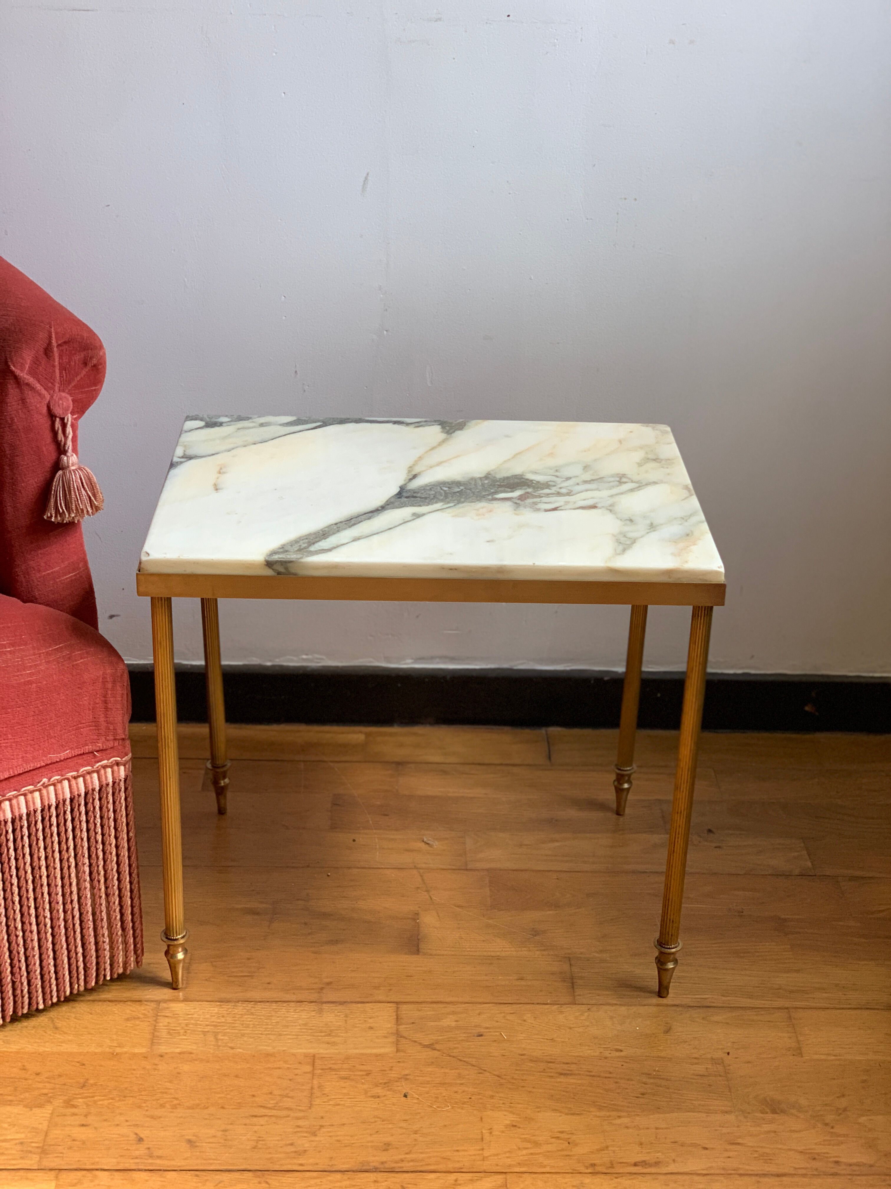 Brass marble coffee table