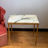 Brass marble coffee table