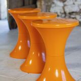 Tabouret Tam Tam orange par Henry Massonnet pour Stamp, 1970