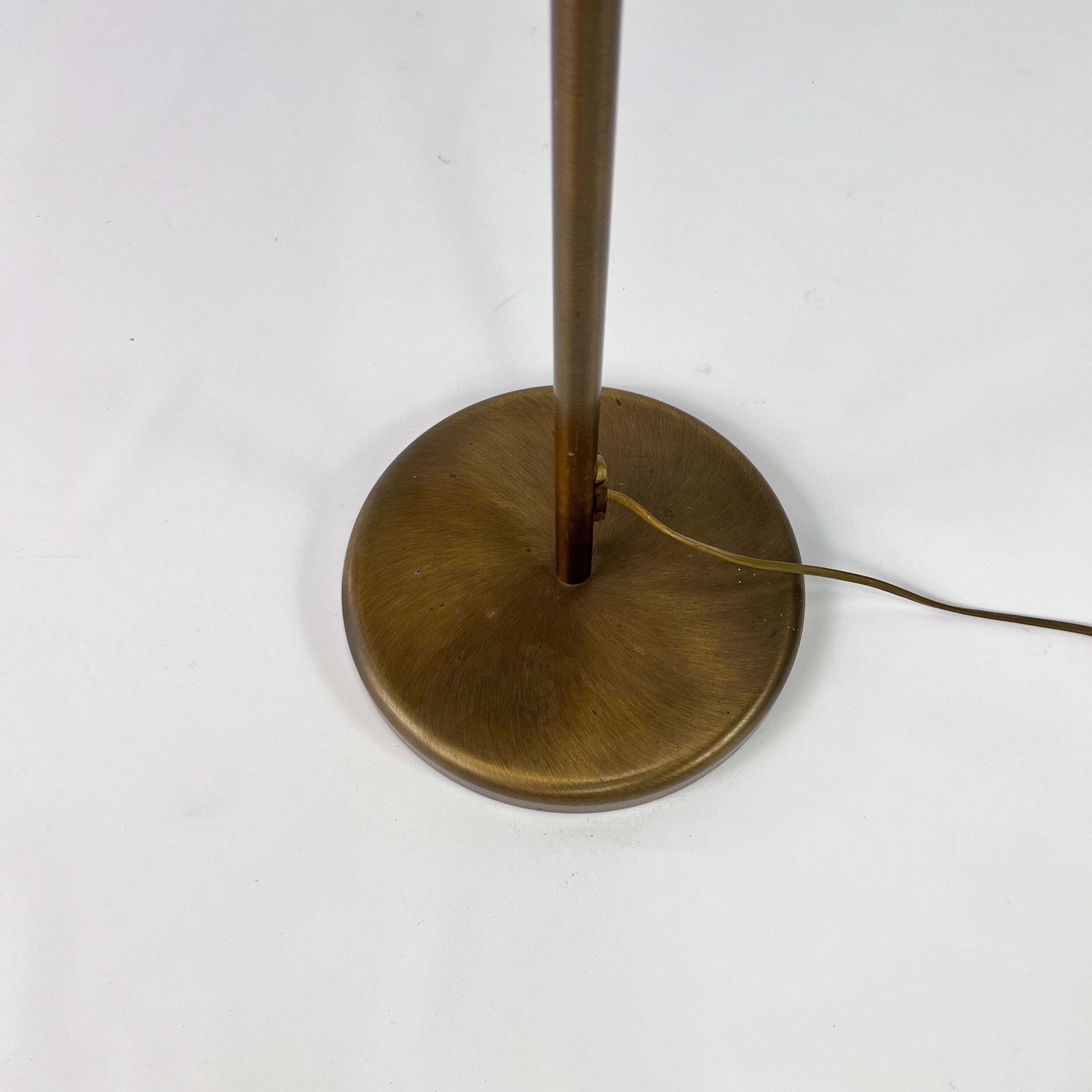 Mid Century Brass and Steel Classical Floorlamp, 1960s