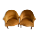 Paire de fauteuils crapauds