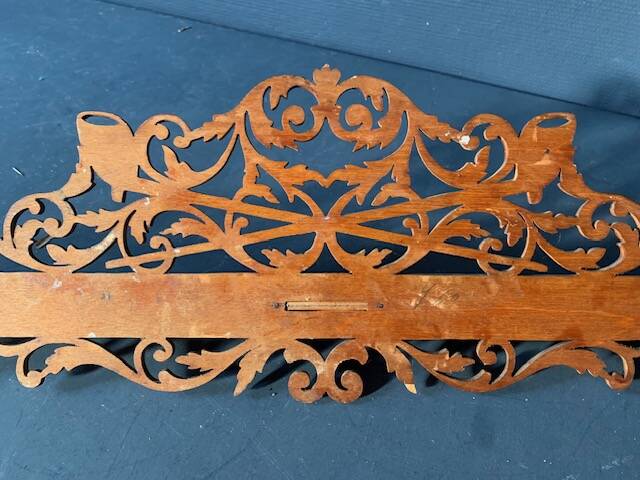 Old cut-out wooden wall display from the 1900s