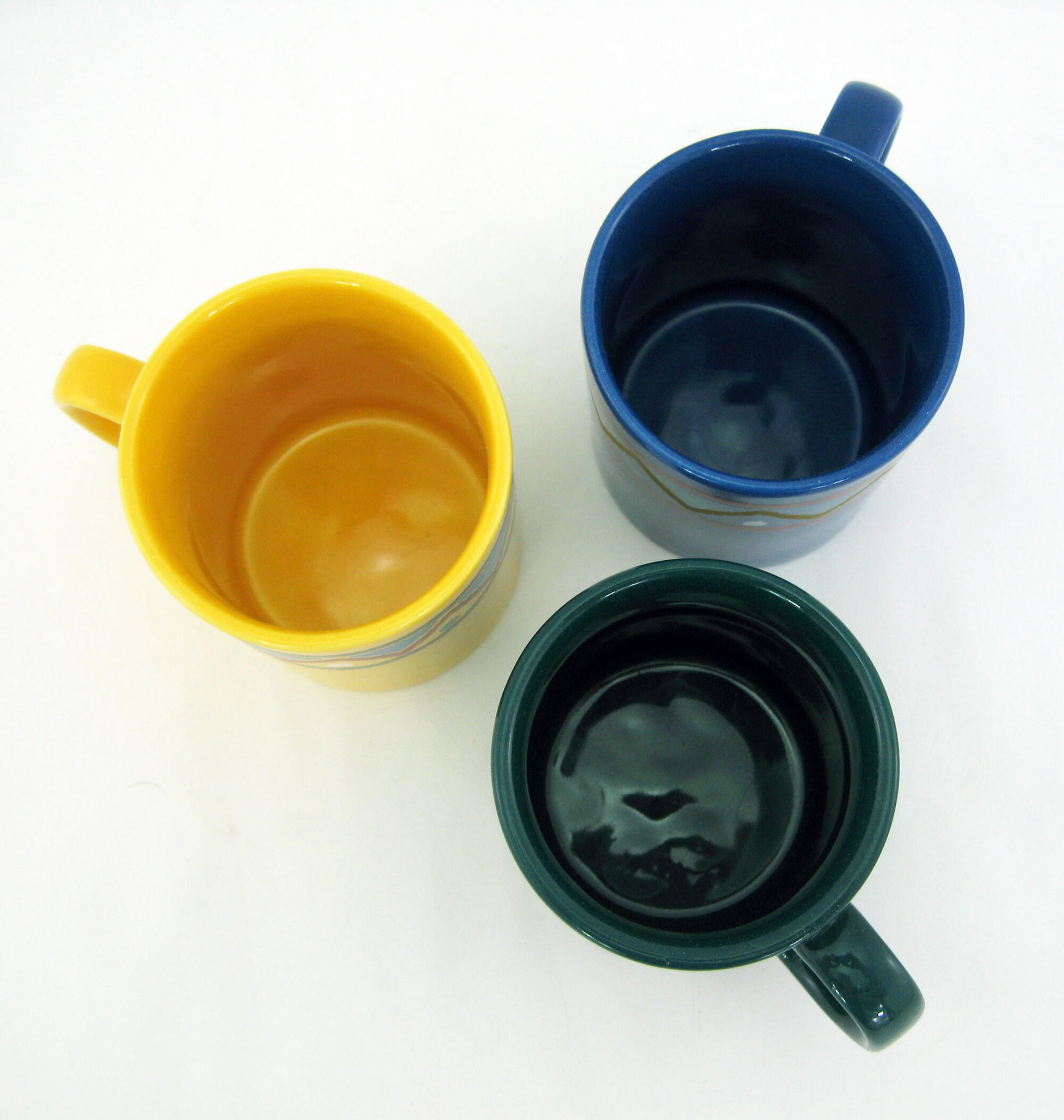 Set of 3 ceramic mugs Staffordshire Tableware