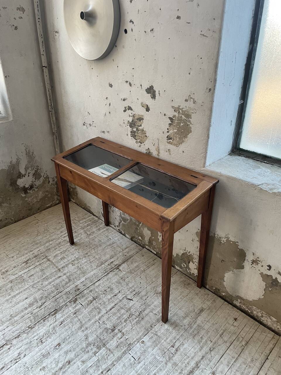 50s display cabinet side table