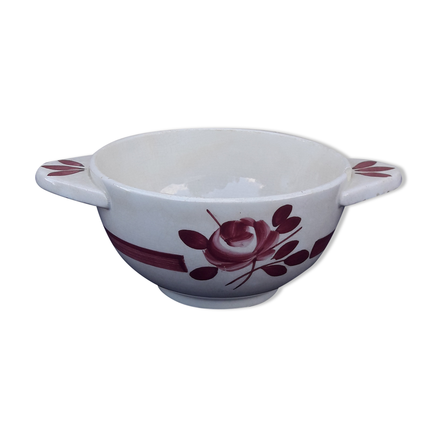 Gien model Briare earthenware ear bowl