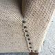 Art Deco armchair - curved wooden armrests - wool coating - mid-twentieth century
