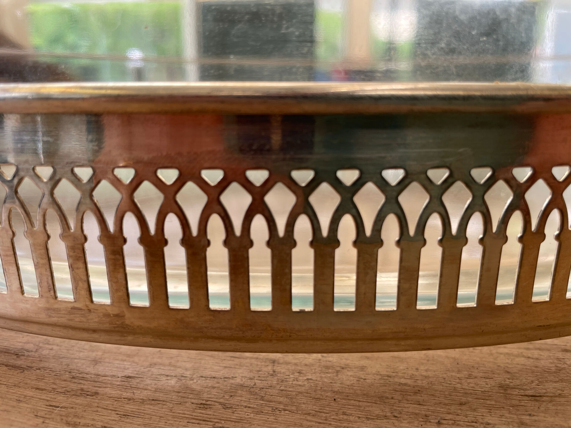 Silver-plated serving tray