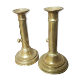 Pair of brass candlesticks