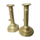 Pair of brass candlesticks