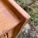 Commode en rotin et bois vintage