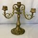 Old three-pointed bronze chandelier early twentieth century