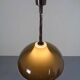 Ceiling Lamp in Brown & White Plastic from Stilux Milano, 1960s