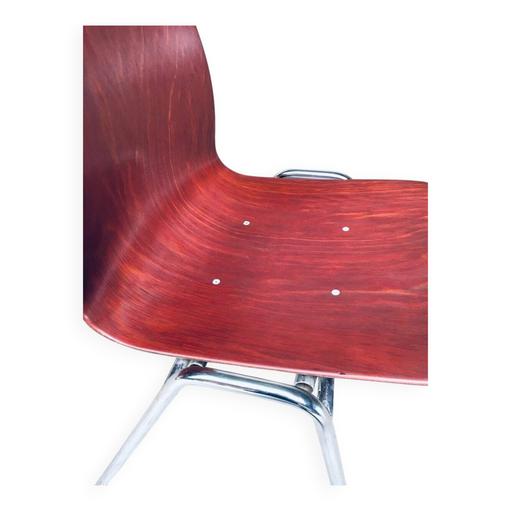 Mid-Century Design Stacking Chairs by Elmar Flötotto for Pagholz, Germany, 1960s, Set of 12