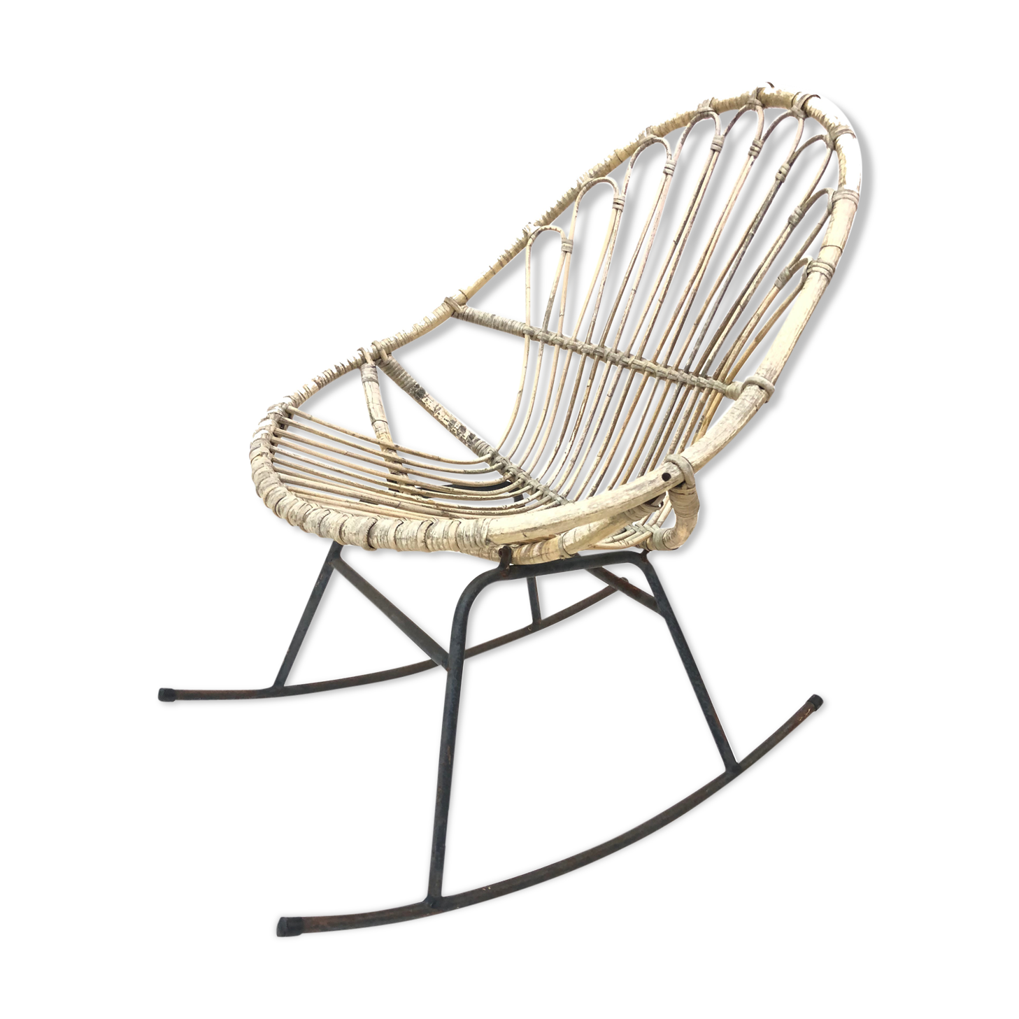 Dirk van Sliedregt Rattan rocking chair Rohe Noordwolde