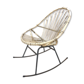 Dirk van Sliedregt Rattan rocking chair Rohe Noordwolde