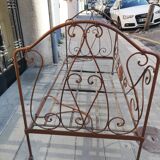 Old wrought iron bed - 19th century