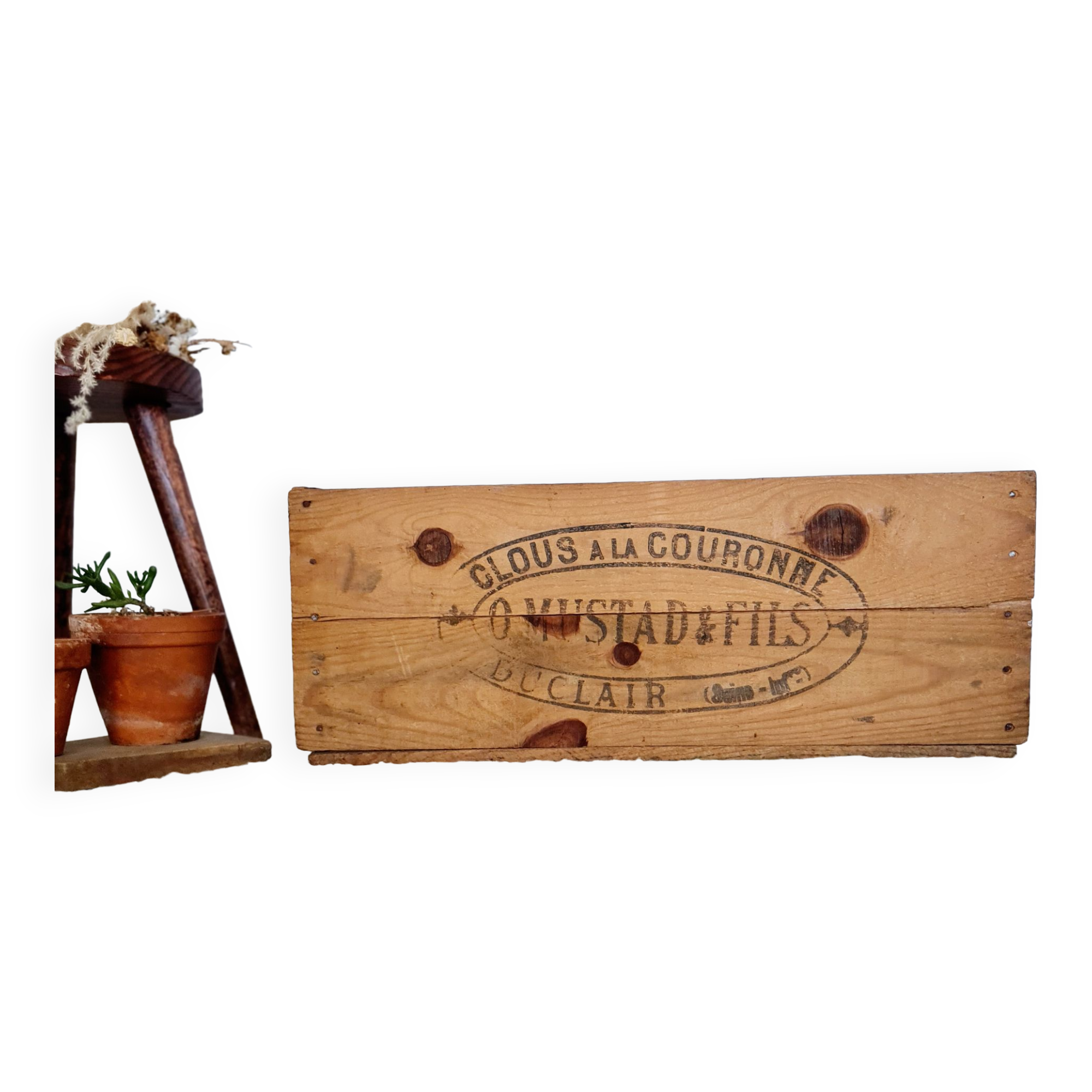 Old wooden box