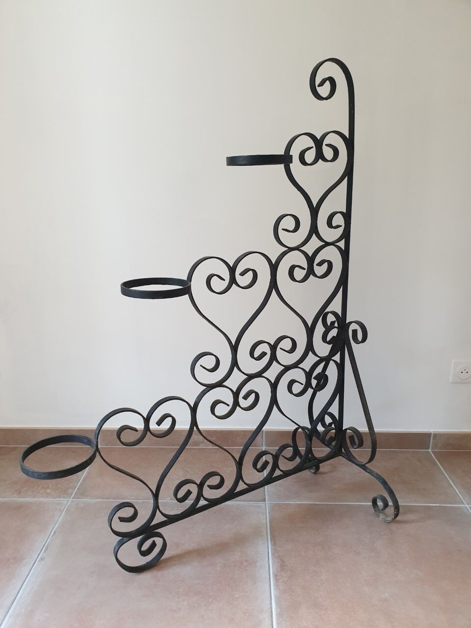 Gate wrought iron plants