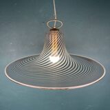 Vintage tourbillon pendant lamp, Murano, Italy, 1970s.