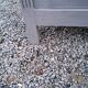 Parisian buffet patina gray 2 doors 2 drawers in solid poplar