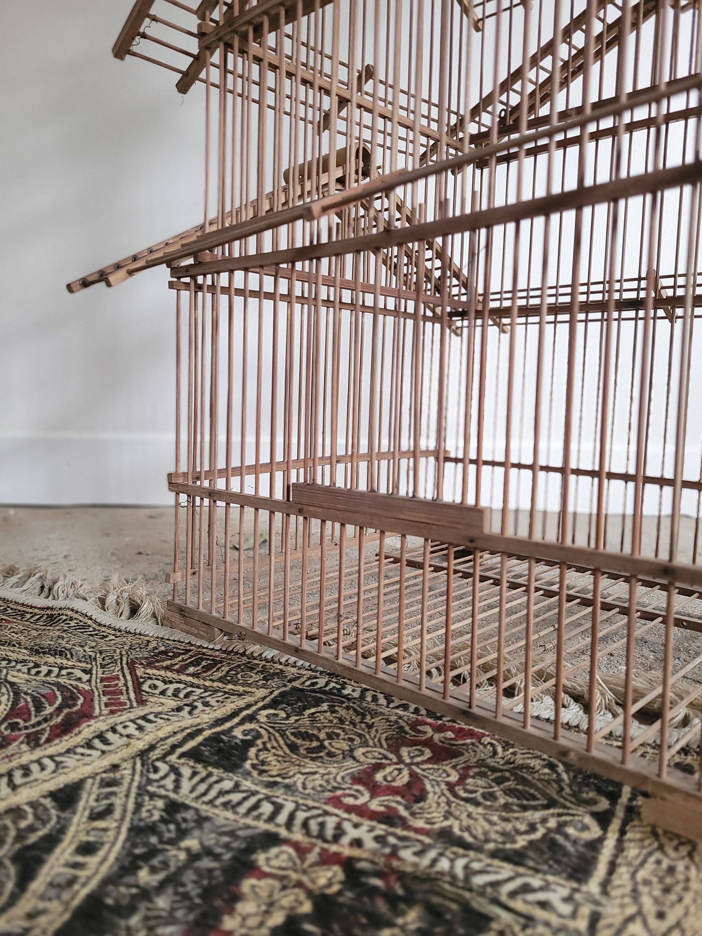 Cage à oiseaux ancienne