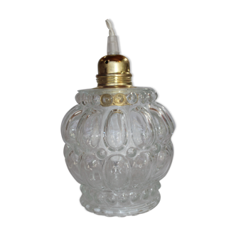 Moulded glass globe walk-in lamp