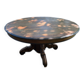 Walnut table for 12, 14 place settings 1990
