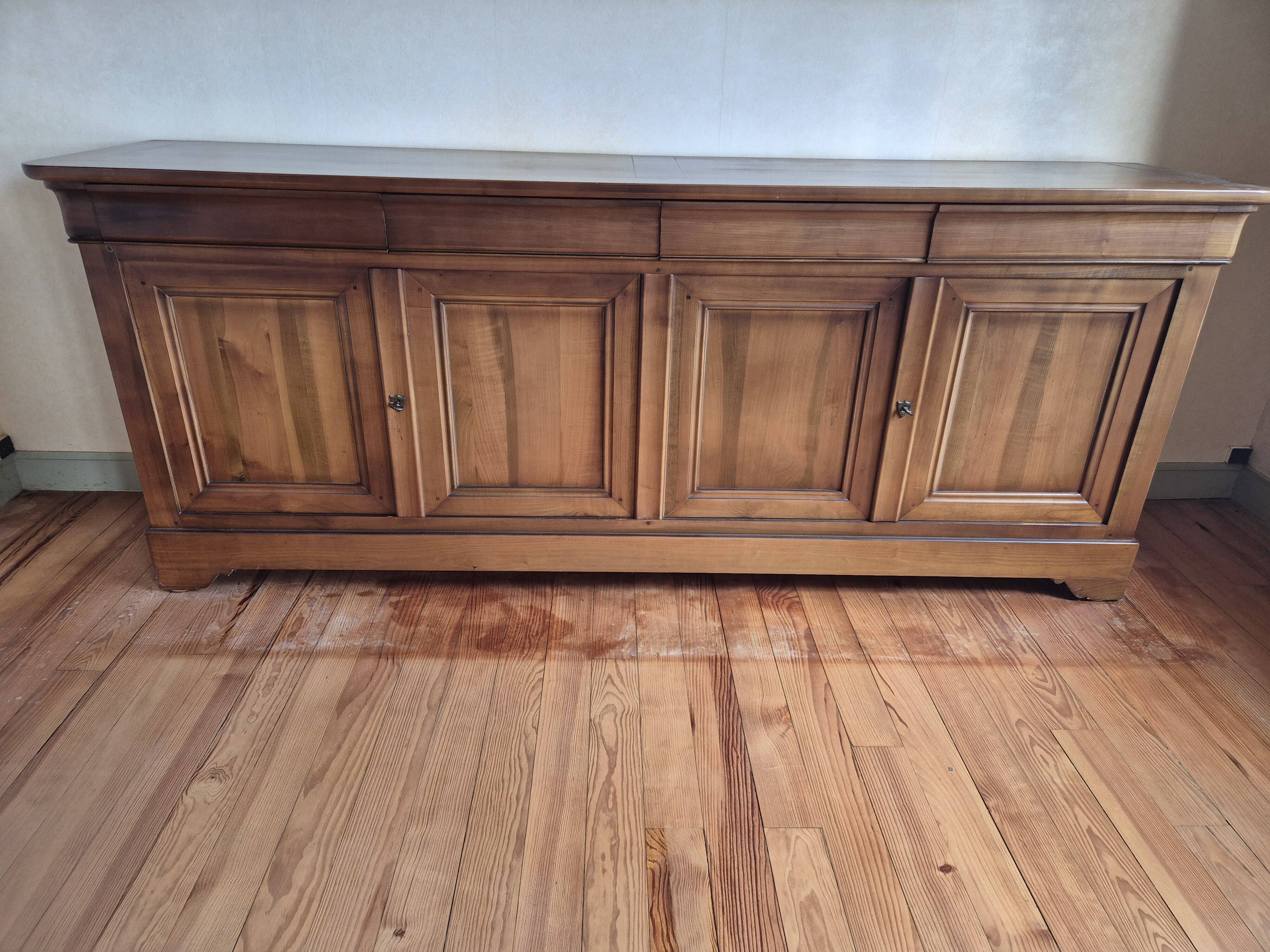 grand buffet 4 portes en bois massif
