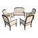 Art Nouveau living room: 4 armchairs + Jugendstil sofa 1900 chair