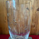 Large transparent crystal vase by John Roda