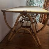 1970s rattan coffee table